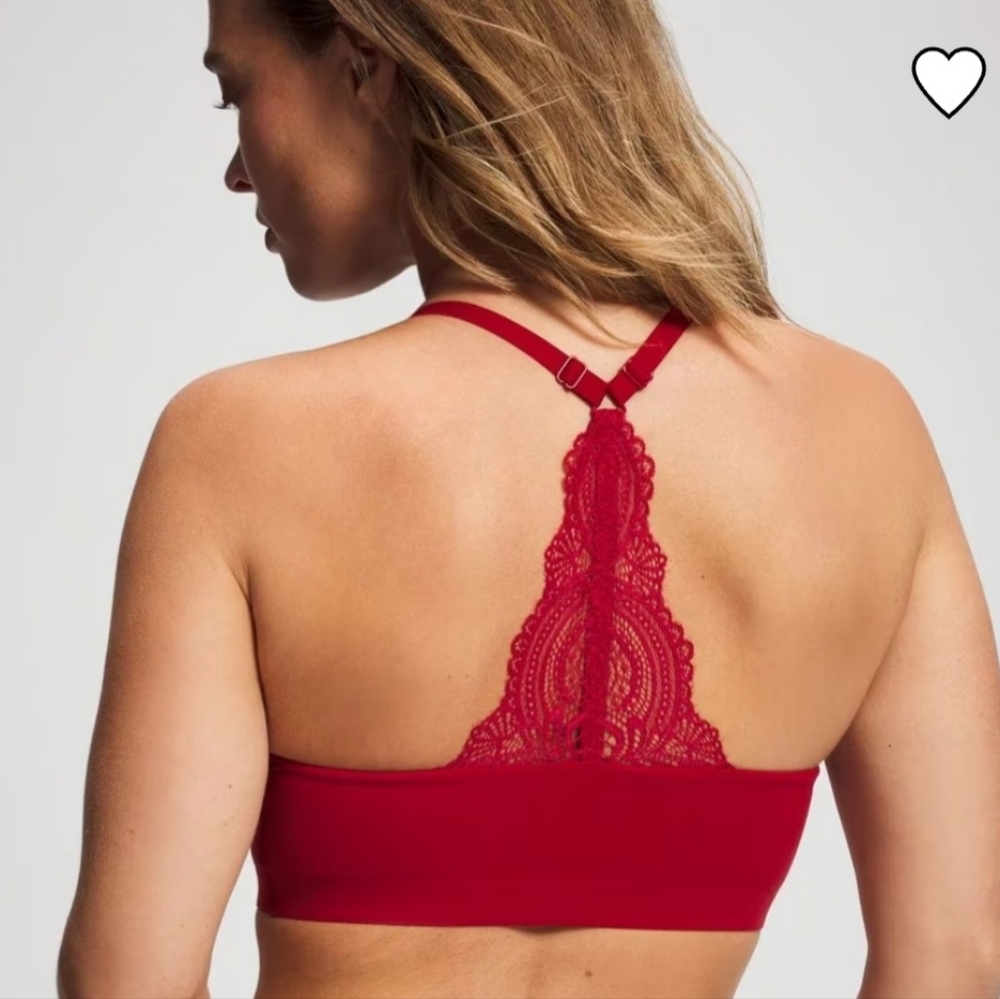 SOMA Brand New Enbliss Racerback Lace Wirefree Bralette - Picture 4 of 9